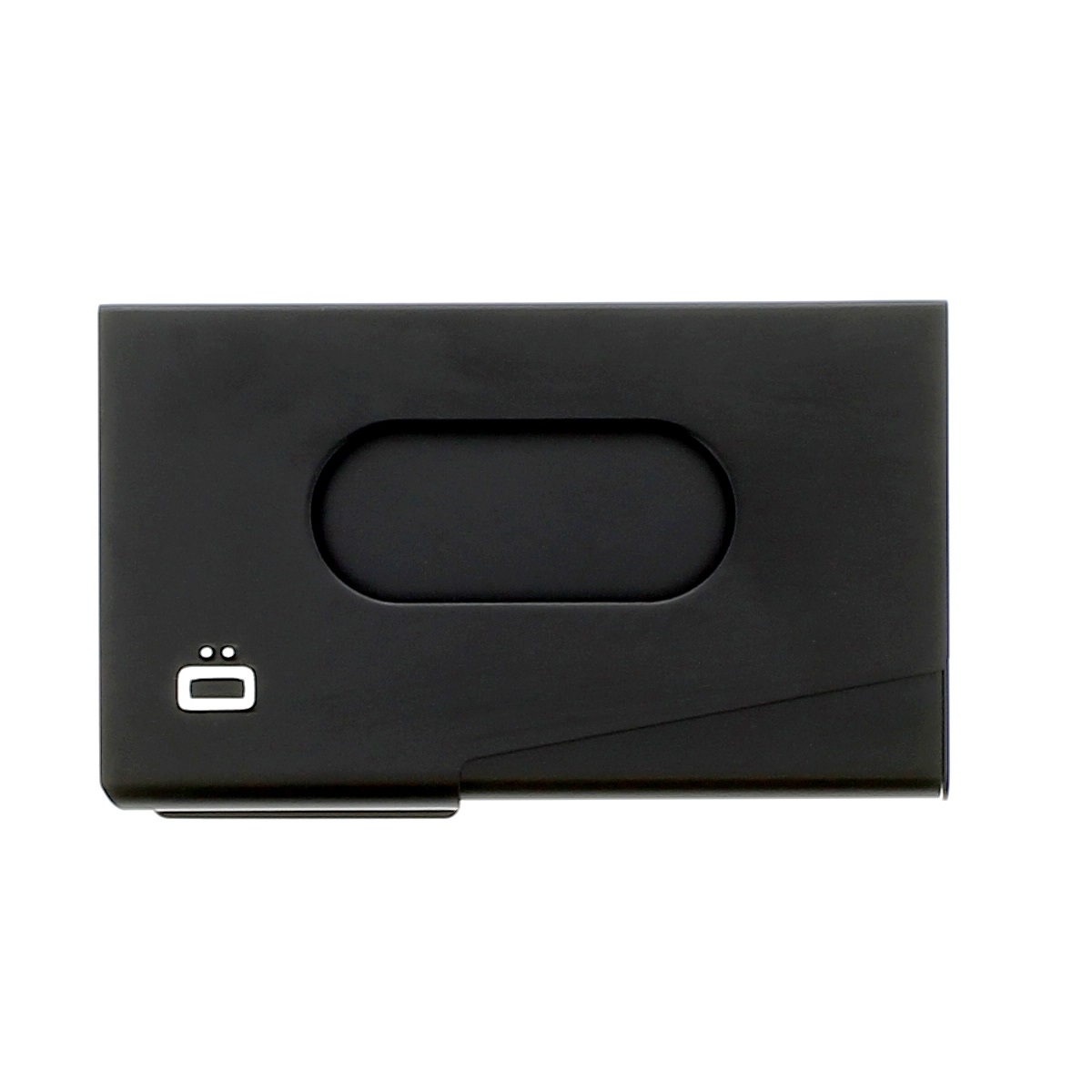 Aluminum Business card holder One Touch - Black